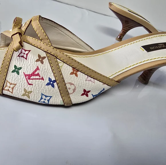 Louis Vuiitton Takashi X Murakami Multicolor mules 38 - Picture 3 of 12